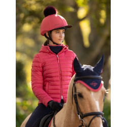 Cappello con pon pon LeMieux amovibile Classico Mirtillo rosso Rosa Cappello con pon pon LeMieux amovibile Classico Mirtillo rosso Rosa