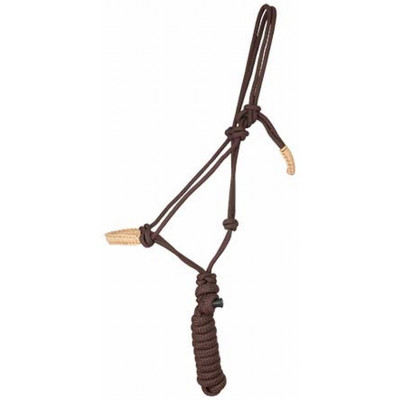 Licol éthologique confort + longe T de T Marron / beige