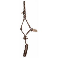 Capestro etologico comfort + lunghina T de T Marrone / beige mescolato