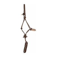 Capestro etologico comfort + lunghina T de T Marrone / beige mescolato