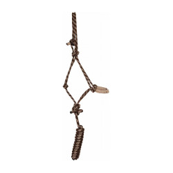 Capestro etologico comfort + lunghina T de T Marrone / beige mescolato