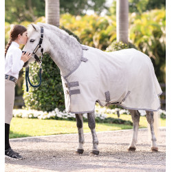 Camicia anti-insetti Horseware Amigo Bug Rug Pony Argento / grigio titanio / argento Camicia anti-insetti Horseware Amigo Bug Rug Pony Argento / grigio titanio / argento