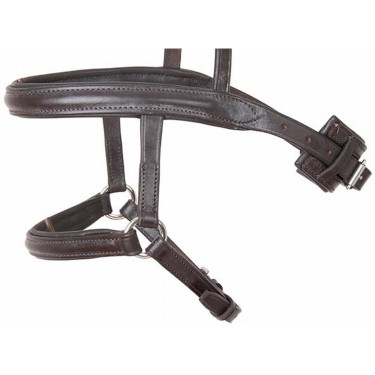 Muserolle mixte française / allemande T de T Havane foncé