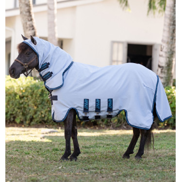 Coperta Horseware con collo antistrappo Amigo per mini Blu azzurro / blu marine / blu elettrico Coperta Horseware con collo antistrappo Amigo per mini Blu azzurro / blu marine / blu elettrico