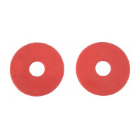 Rondelle in gomma per imboccature T de T Rosso