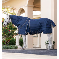 Copricollo da scuderia Horseware Rambo Optimo 200g Marino / temporale / grigio argento Blu marino