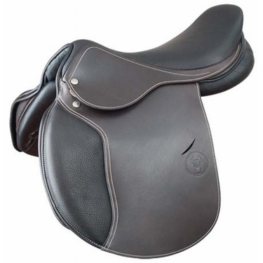 Selle mixte cuir Quercy T de T Chocolat