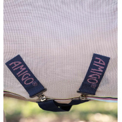 Coperta anti-mosche Horseware Amigo Bug Rug Petite 0g Argento / limone / marine / rosa / blu