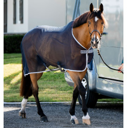 Camicina traspirante a rete Horseware Amigo 0g Marino / grigio titanio / argento Blu marino