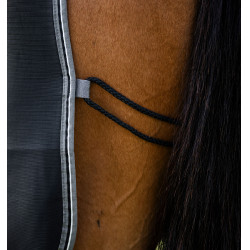 Maglia traspirante Horseware Rambo Airmax Cooler Disc Nero / temporale / grigio argento