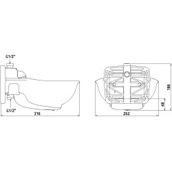 Abbeveratoio riscaldato HP20 Kerbl Abbeveratoio riscaldato HP20 Kerbl
