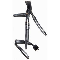 Briglia testiera anatomica Matisse T de T Nero / nero