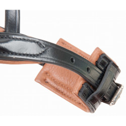 Bridon têtière anatomique Matisse T de T Noir / blanc