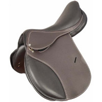 Sella da salto in cuoio Caylus T de T Cioccolato Marrone