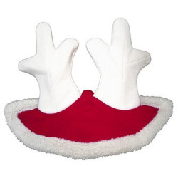 Cuffia natalizia con orecchie a forma di corna di renna Cuffia natalizia con orecchie a forma di corna di renna
