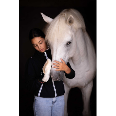 Guanto per la strigliatura Pénélope Nero