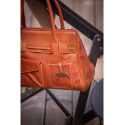 Borsa a mano Pénélope Maëlys modello grande Cognac Marrone