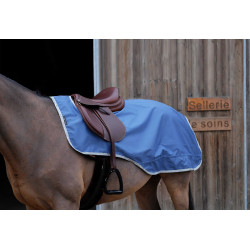 Coprireni Equithème Tyrex 600D riciclato foderato in pile Blu navy Coprireni Equithème Tyrex 600D riciclato foderato in pile Blu navy