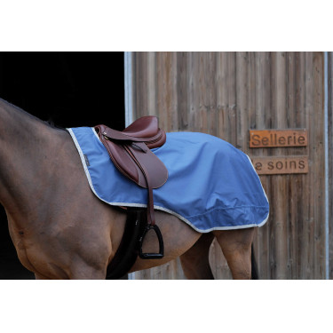 Coprireni Equithème Tyrex 600D riciclato foderato in pile Blu navy Coprireni Equithème Tyrex 600D riciclato foderato in pile Blu navy