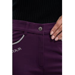 Pantaloni in pile da equitazione Harcour Jaipur Fico Viola