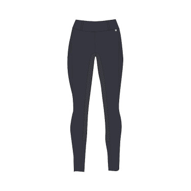 Leggings invernali da donna con grip integrale Horze Dea Blu marino scuro