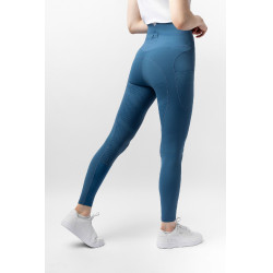 Leggings termici B Vertigo senza cuciture con grip integrale Leonora Titano marino Blu marino