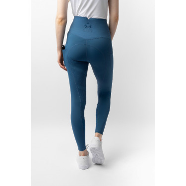 Leggings termici B Vertigo senza cuciture con grip integrale Leonora Titano marino Leggings termici B Vertigo senza cuciture con grip integrale Leonora Titano marino