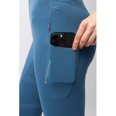 Leggings termici B Vertigo senza cuciture con grip integrale Leonora Titano marino Leggings termici B Vertigo senza cuciture con grip integrale Leonora Titano marino
