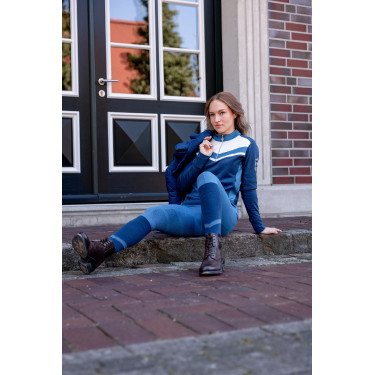 Leggings termici B Vertigo senza cuciture con grip integrale Leonora Titano marino Leggings termici B Vertigo senza cuciture con grip integrale Leonora Titano marino