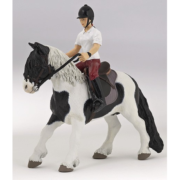 Pony cavalcato e imbrigliato Papo
