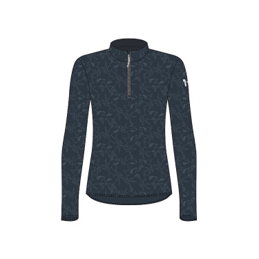 Maglietta da allenamento Pegasus per bambini Horze Mirtillo Blu