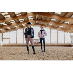 Pantaloni Equithème Flora con fondo in silicone Nero Pantaloni Equithème Flora con fondo in silicone Nero