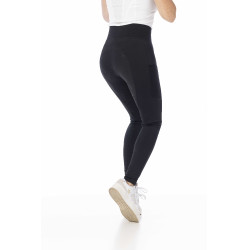 Pantaloni Equithème Flora con fondo in silicone Nero Pantaloni Equithème Flora con fondo in silicone Nero