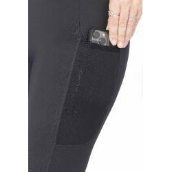 Pantaloni Equithème Flora con fondo in silicone Nero Pantaloni Equithème Flora con fondo in silicone Nero