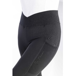 Pantaloni Equithème Flora con fondo in silicone Nero Pantaloni Equithème Flora con fondo in silicone Nero