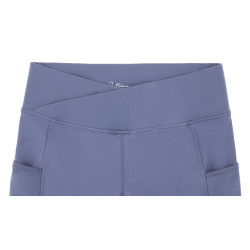 Pantaloni Equithème Flora con fondo in silicone Viola