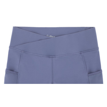 Pantaloni Equithème Flora con fondo in silicone Viola
