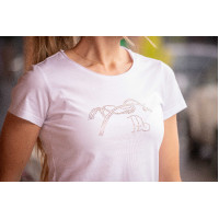 T-shirt Pénélope Iconic Strass Bianco T-shirt Pénélope Iconic Strass Bianco