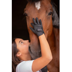 Guanti Eden by Pénélope Prisma Strass Nero