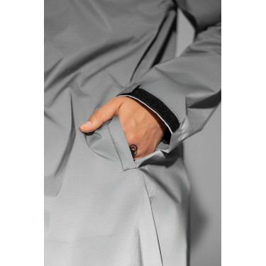 Impermeabile riflettente da donna Horze Stampa riflettente Grigio