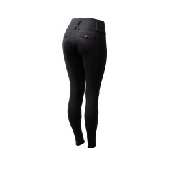 Pantaloni da equitazione Horze Leonie da donna con fondo integrale in suede vegano