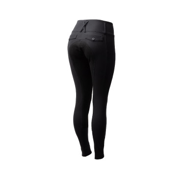 Pantaloni da equitazione Horze Leonie da donna con fondo integrale in suede vegano