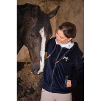 Felpa con zip Emy Velvet Pénélope Blu navy Felpa con zip Emy Velvet Pénélope Blu navy