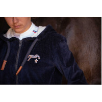 Felpa con zip Emy Velvet Pénélope Blu navy Felpa con zip Emy Velvet Pénélope Blu navy