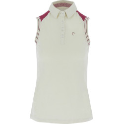Polo piqué Equithème da donna senza maniche