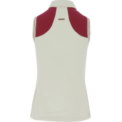 Polo piqué Equithème da donna senza maniche Polo piqué Equithème da donna senza maniche
