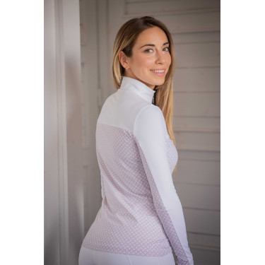 Polo PENELOPE - Debbie Bianco / rosa Polo PENELOPE - Debbie Bianco / rosa