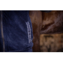 Felpa con zip Emy Velvet Pénélope Blu navy Felpa con zip Emy Velvet Pénélope Blu navy