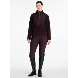 Giacca in pile ibrida LeMieux Clara Prugna Viola