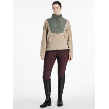 Giacca in pile ibrida LeMieux Clara Rosmarino Verde Giacca in pile ibrida LeMieux Clara Rosmarino Verde